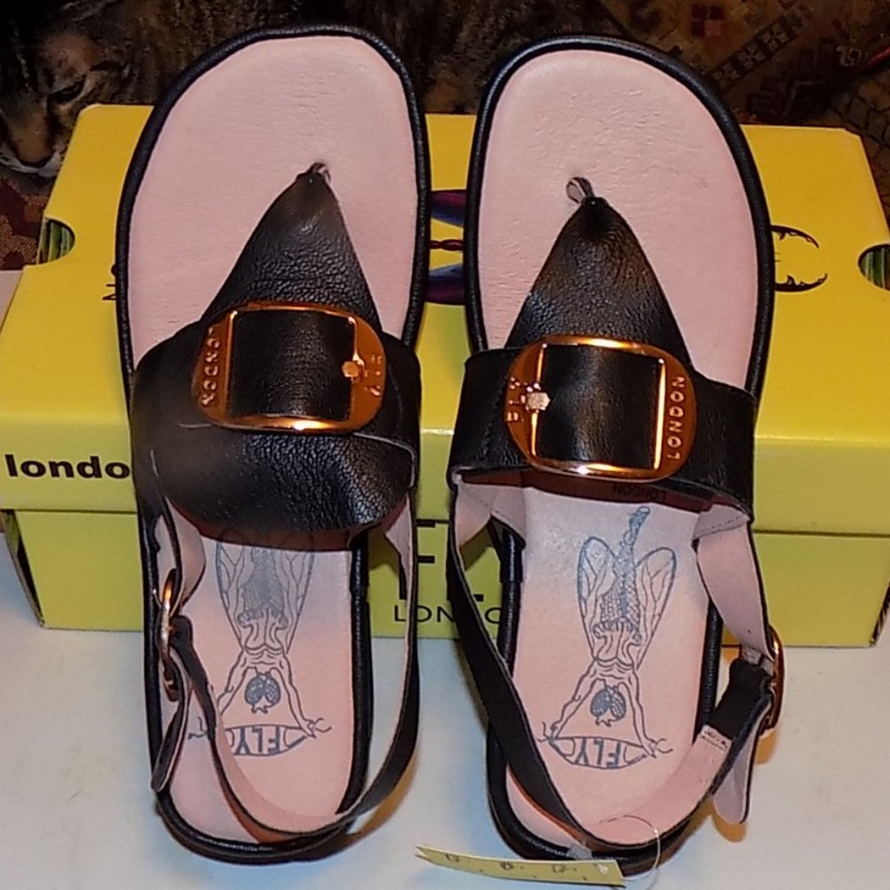 New Fly London EMAT017FLY mousse black leather - Picture 3 of 15